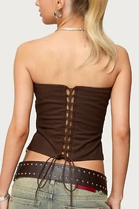 Edikted Hadar Linen Look Corset