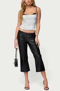 Edikted Polka Dot Layered Lacey Bra Corset