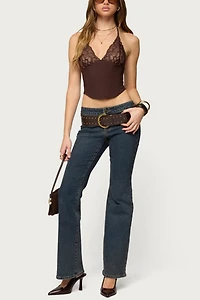 Edikted Ghita Lacey Halter Corset