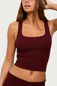 Edikted Linda Ribbed Scoop Neck Tank Top