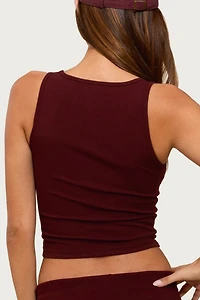 Edikted Linda Ribbed Scoop Neck Tank Top