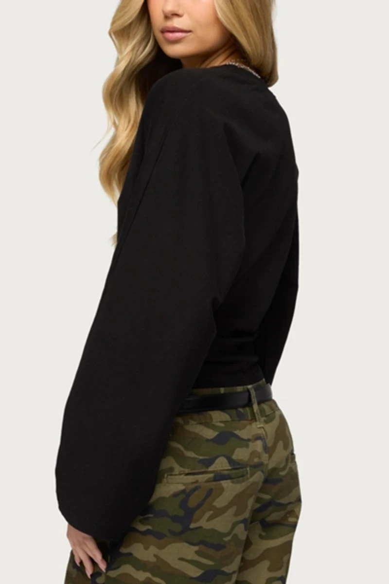 Edikted Charlisa Cinched Waist Top