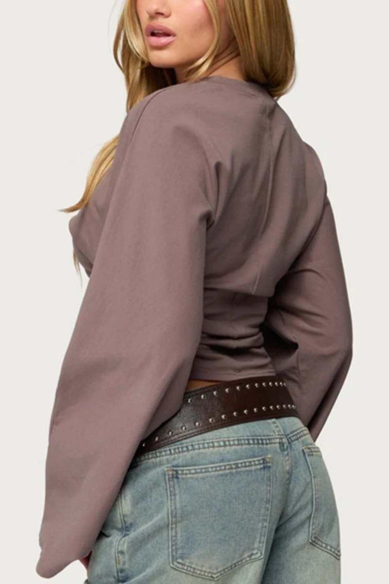 Edikted Charlisa Cinched Waist Top