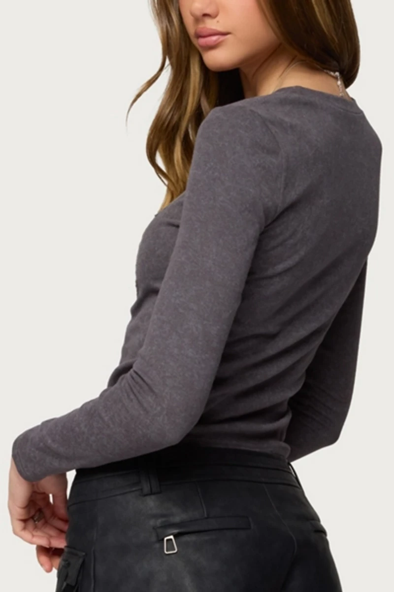 Edikted Kaisley 76 Long Sleeve T Shirt