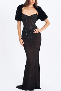 Miss Circle Kori Faux Fur Micro Bolero