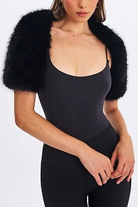 Miss Circle Kori Faux Fur Micro Bolero