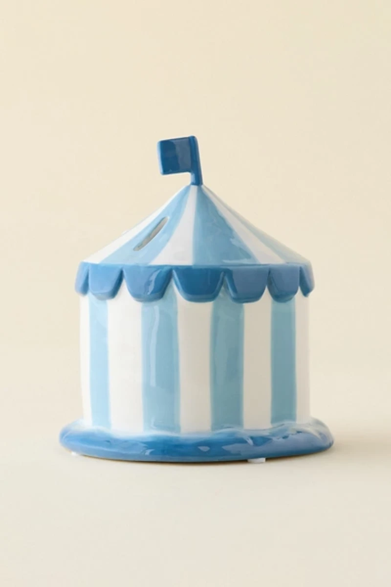 Miffy Striped Beach Tent Ceramic Figure Coin Bank