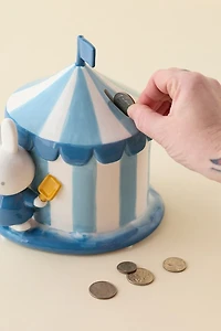 Miffy Striped Beach Tent Ceramic Figure Coin Bank