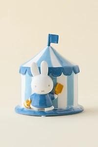 Miffy Striped Beach Tent Ceramic Figure Coin Bank