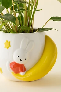 Miffy Moon Star Ceramic Planter