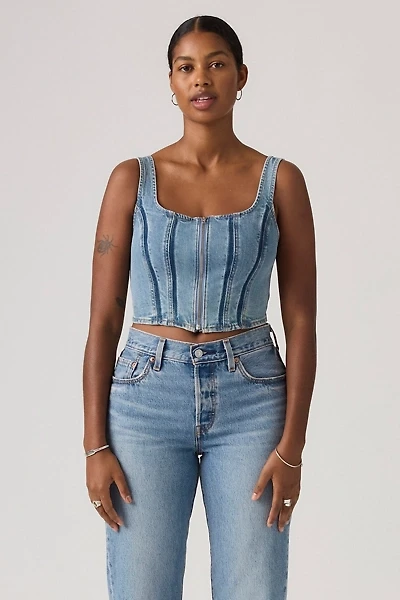 Levi’s® Seamed Zip Bustier Top