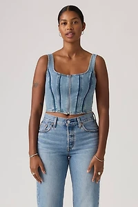 Levi’s® Seamed Zip Bustier Top