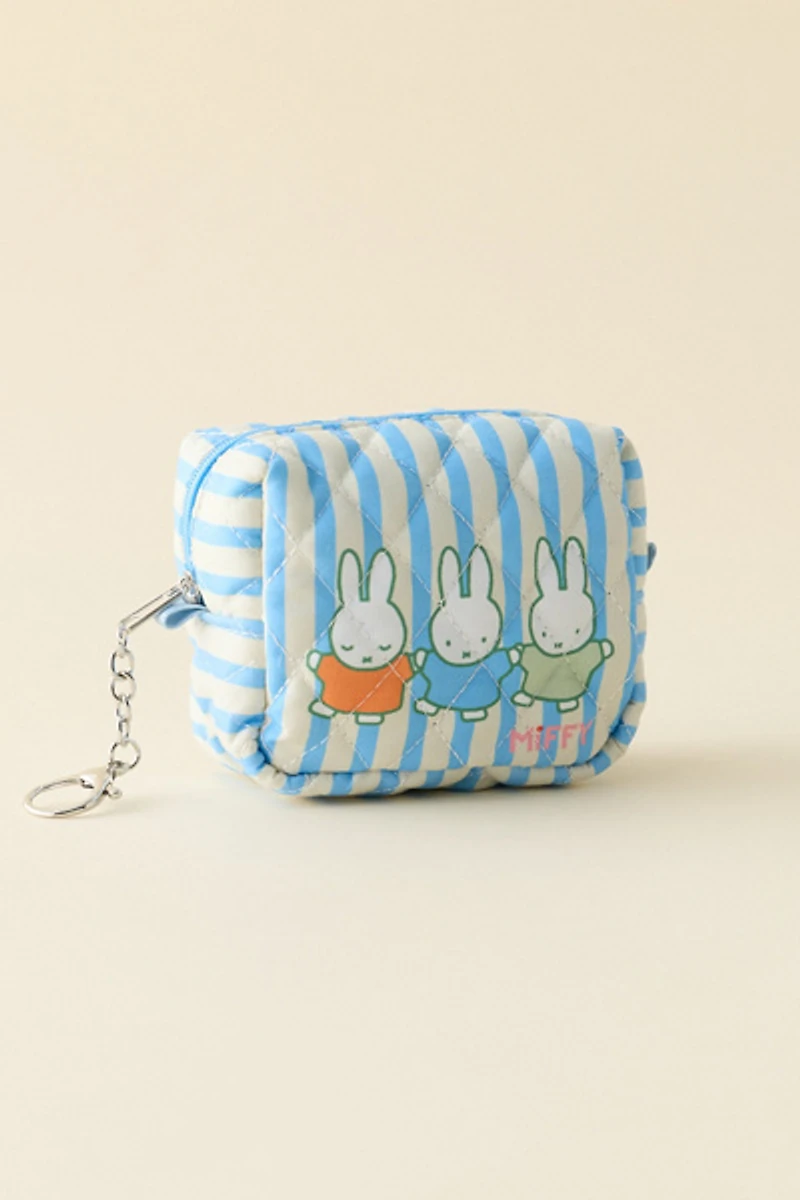 Miffy Mini Quilted Dopp Kit Pouch Keychain