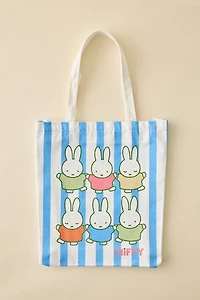 Miffy UO Exclusive Striped Tote Bag