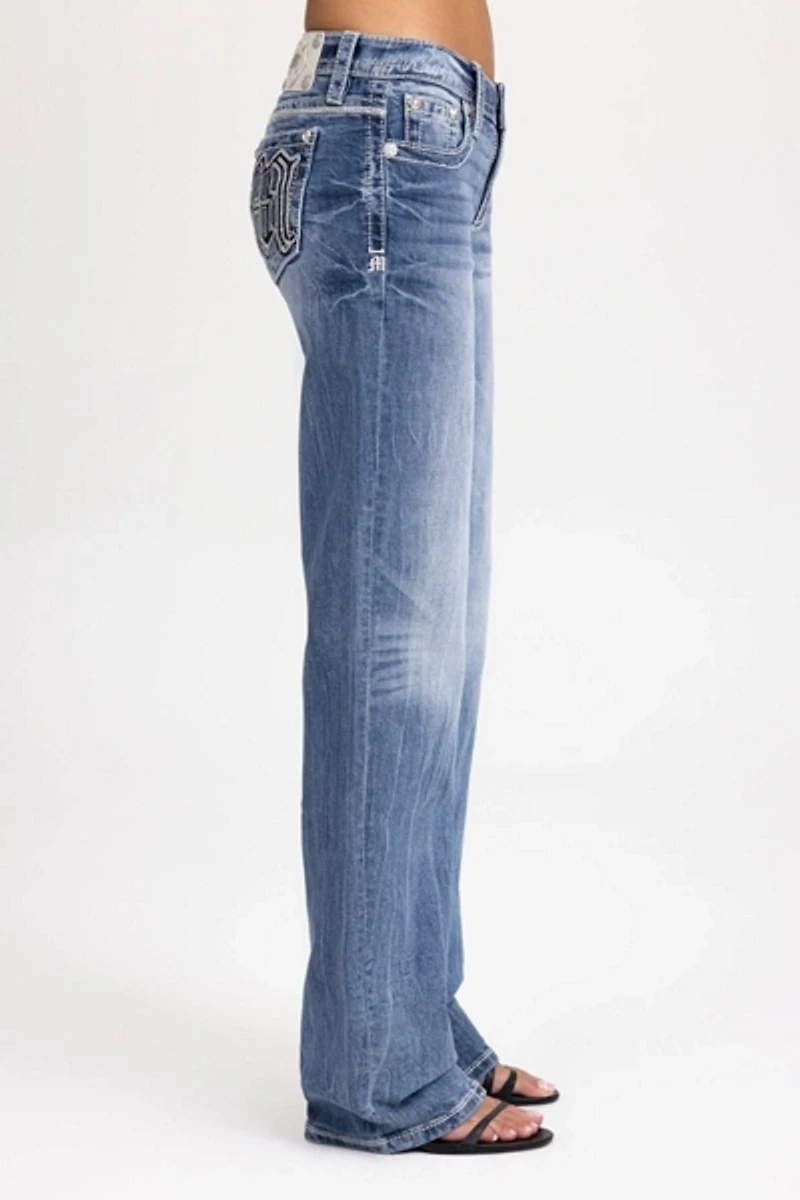 Miss Me Gone Mayhem Slim Wide Jean