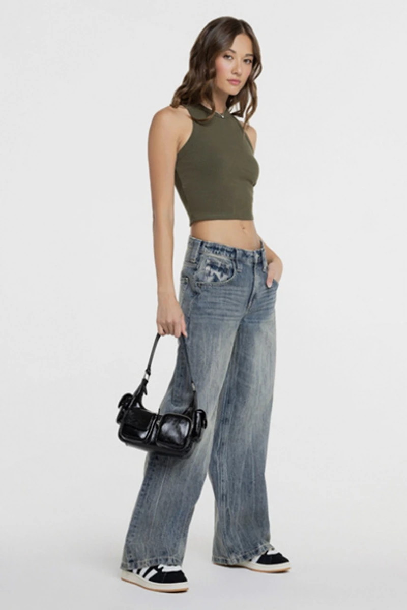 Miss Me Jet Set Utility Shoulder Bag