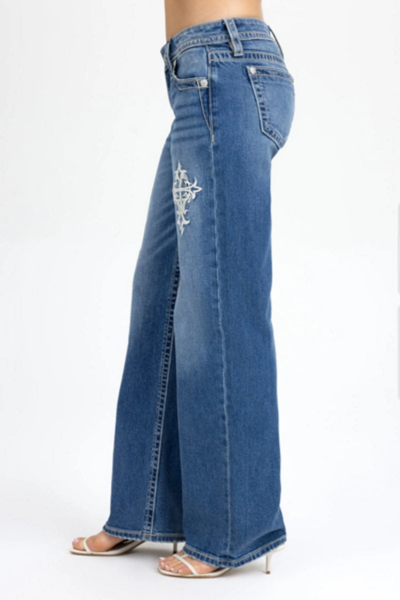 Miss Me Caspian Wide Leg Jean