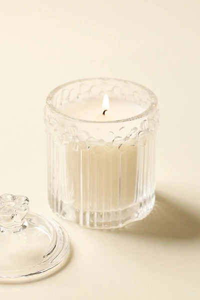 Glass Flower Jar 7 oz Scented Candle