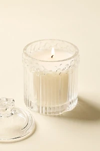 Glass Flower Jar 7 oz Scented Candle