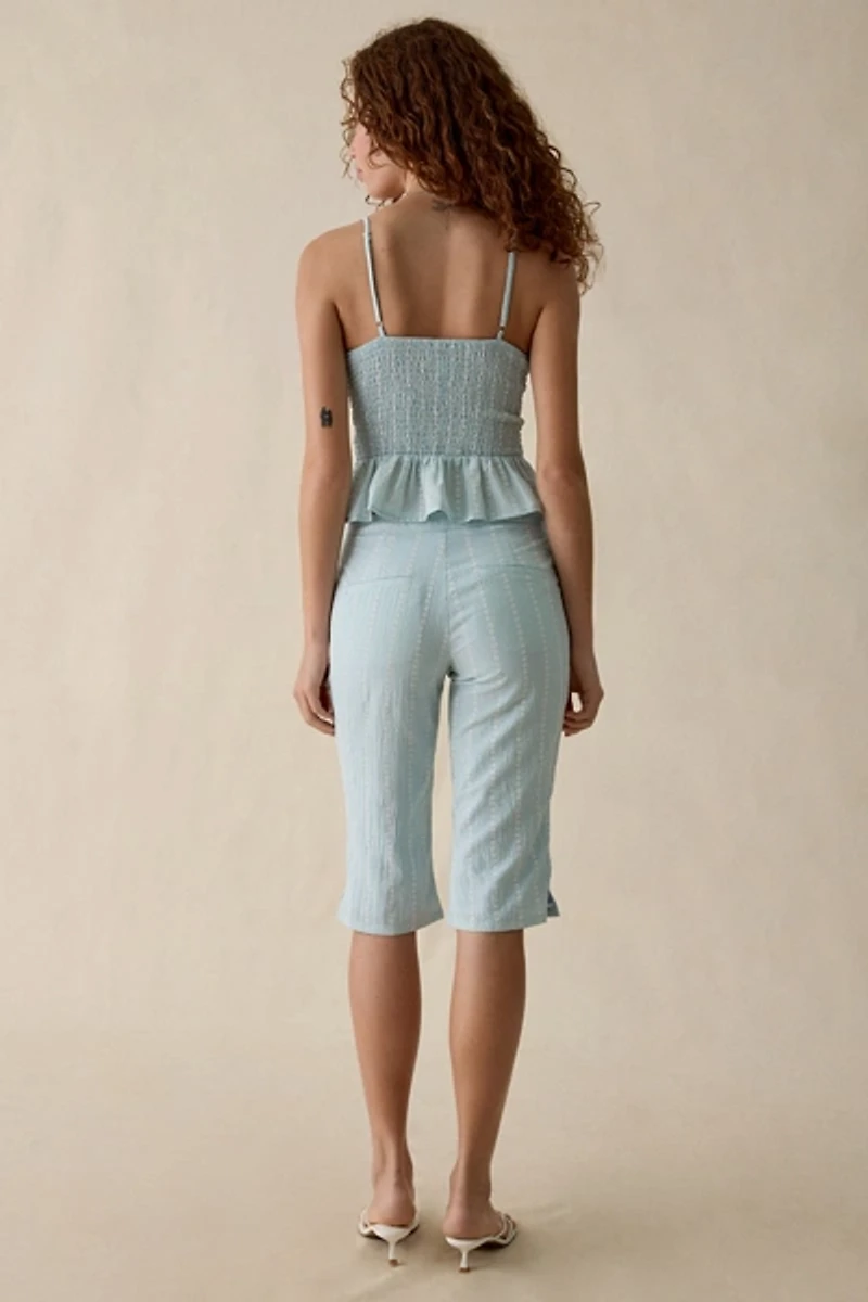 BDG Check It Out Gingham Capri 2-Piece Set