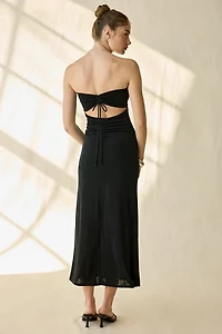UO South Beach Siren Reversible Cutout Strapless Maxi Dress