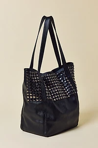 BDG Steph Studded Faux Leather Tote Bag