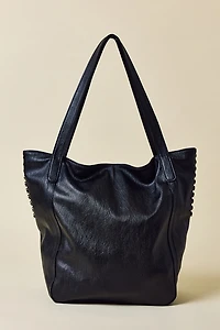 BDG Steph Studded Faux Leather Tote Bag
