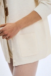 Miss Circle Orla Wool-Blend Ribbed Knit Cardigan