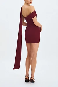 Miss Circle Ovelia Satin Ribbon Strapless Mini Dress