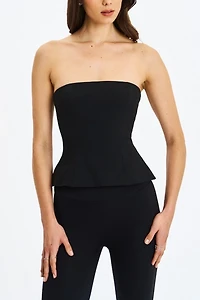 Miss Circle Quinette Peplum Top and Beaded Cape Set