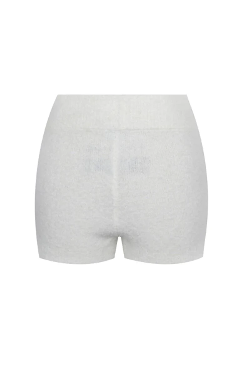 Miss Circle Sera Wool-Blend Ribbed Knit Mini Shorts