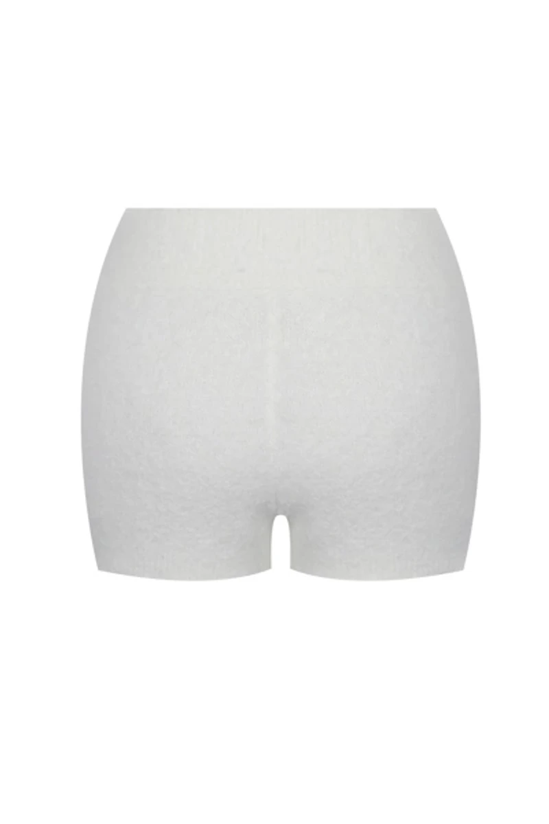 Miss Circle Sera Wool-Blend Ribbed Knit Mini Shorts