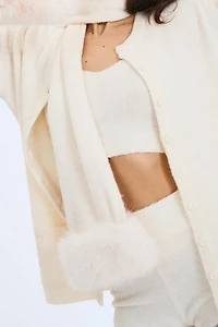 Miss Circle Selma Wool-Blend Ribbed Knit Scarf