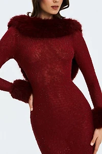 Miss Circle Mellie Rhinestone Mesh Mermaid Gown