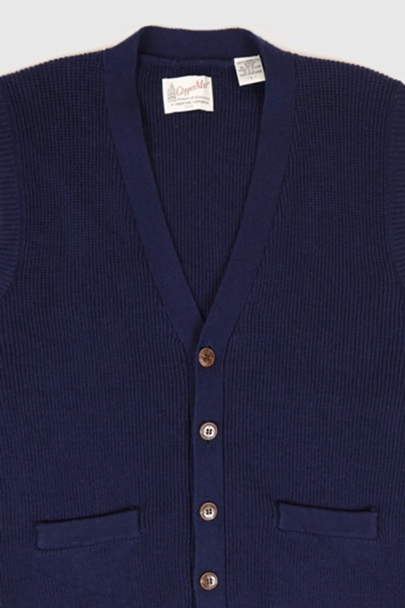 Vintage Navy Sweater Vest