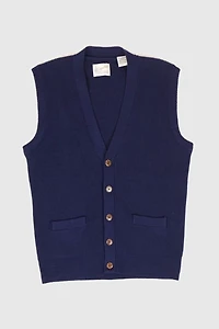 Vintage Navy Sweater Vest