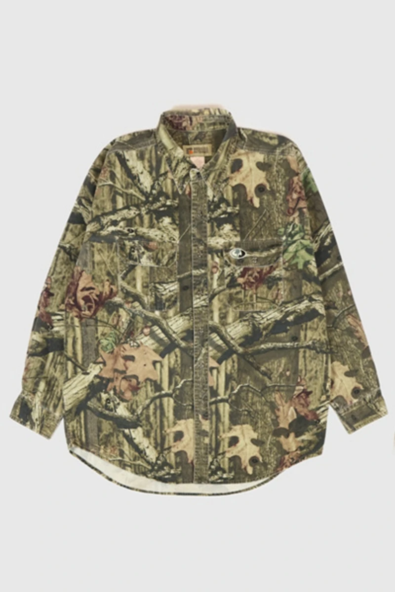 Vintage Real Tree Camo Button-Down Shirt