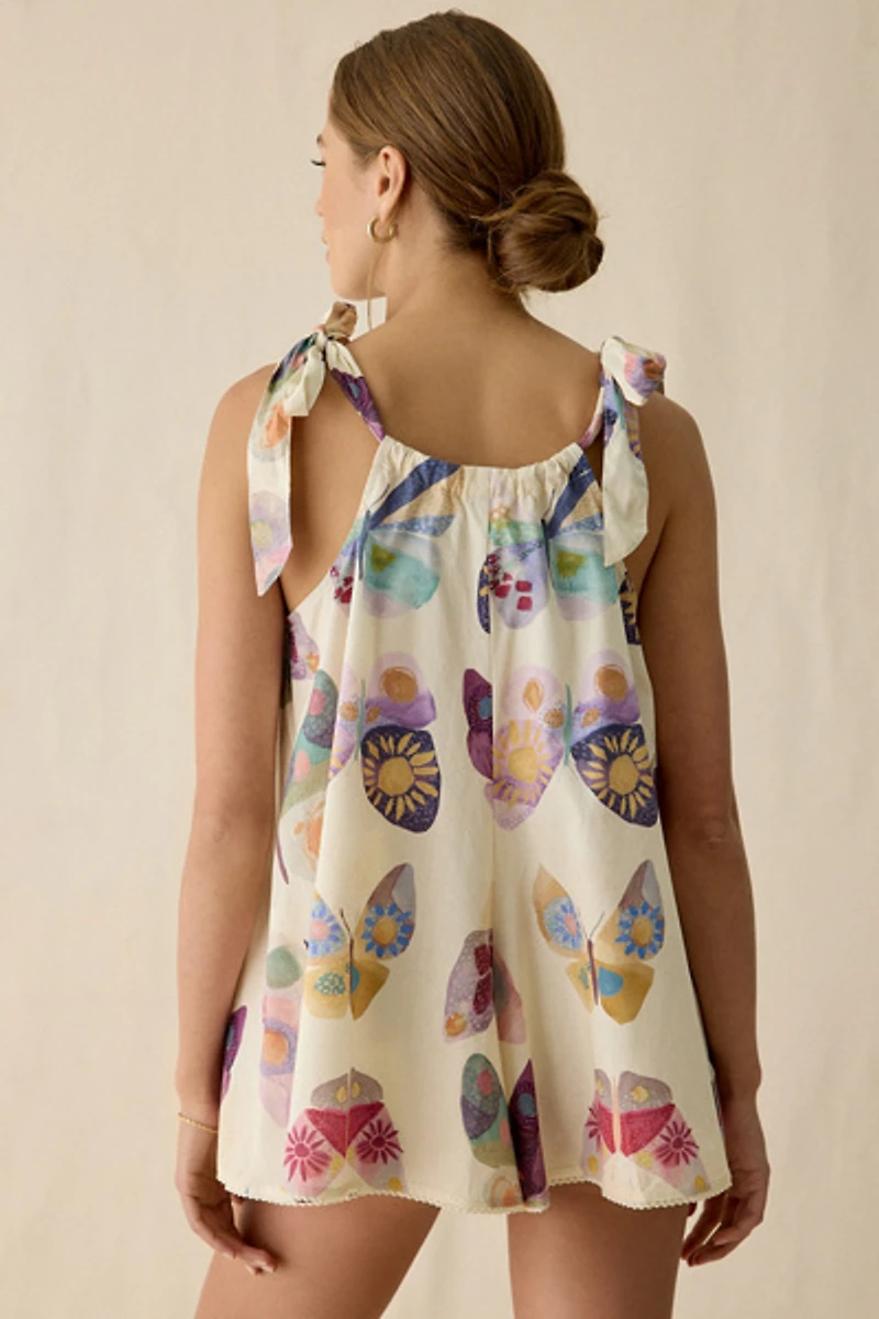 Out From Under Sweetie Pie Tie-Strap Cotton Sleep Dress