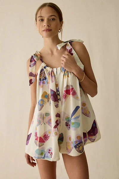 Out From Under Sweetie Pie Tie-Strap Cotton Sleep Dress