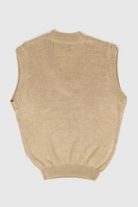 Vintage Beige Sweater Vest