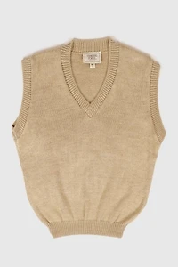 Vintage Beige Sweater Vest