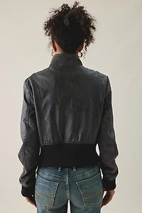 BDG Murphy Asymmetric Faux Leather Moto Jacket