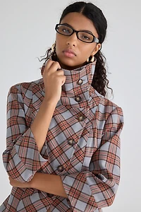 Kimchi Blue Etta Asymmetric Funnel Neck Jacket