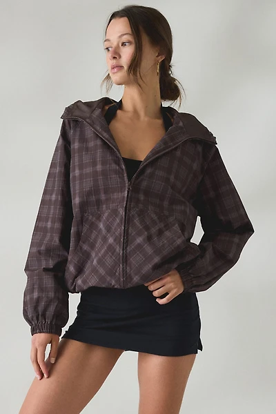 iets frans… Carter Check Full-Zip Waterproof Windbreaker Jacket