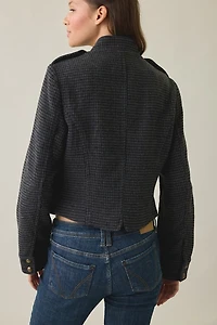 UO Beverly Wool Blend Asymmetric Band Jacket