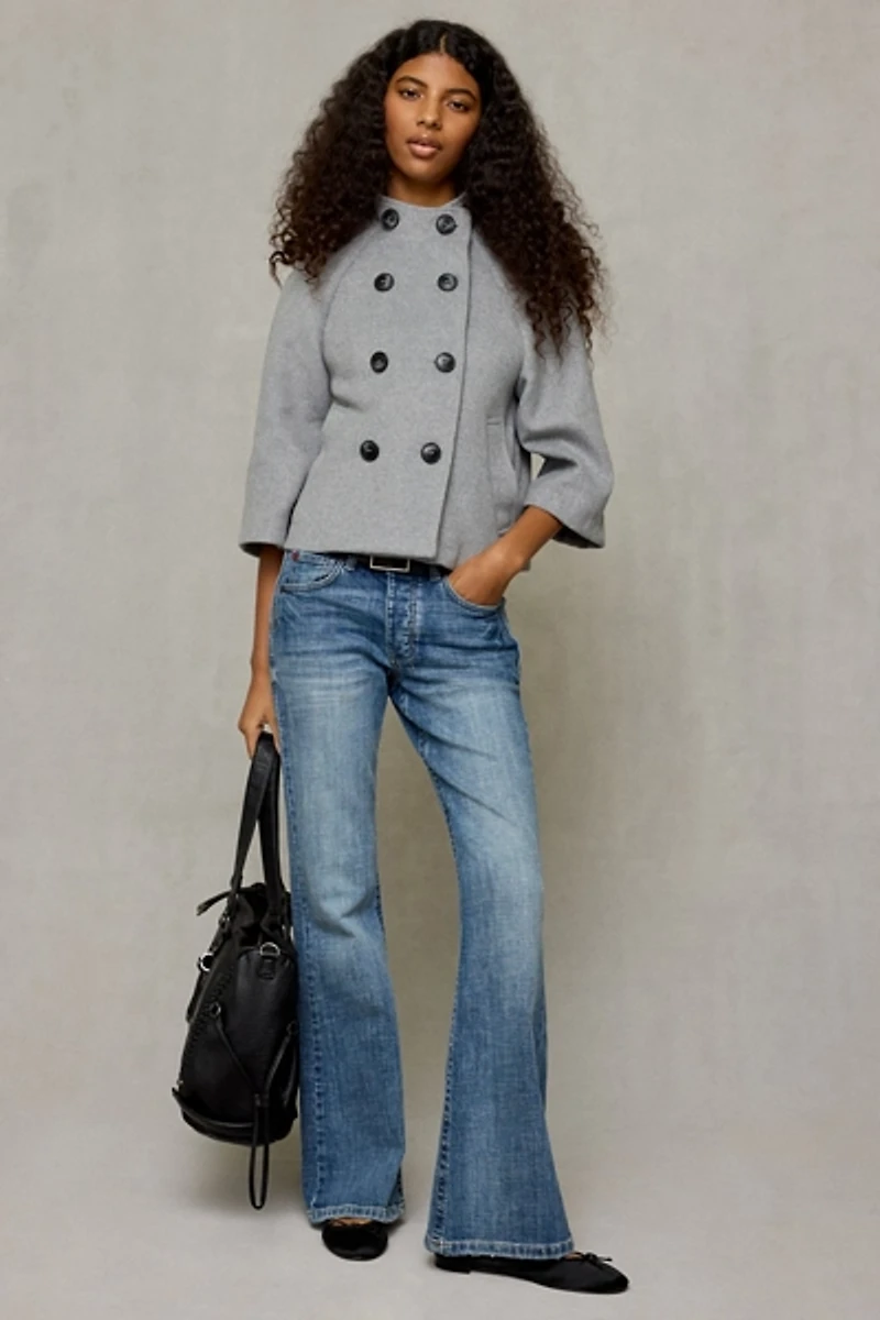 Kimchi Blue Viv Shrunken Swing Peacoat