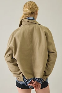BDG Scout Cotton Double Breasted Cropped Trench Coat
