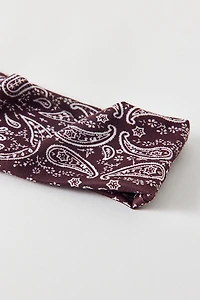 Bandana Print Wide Headband