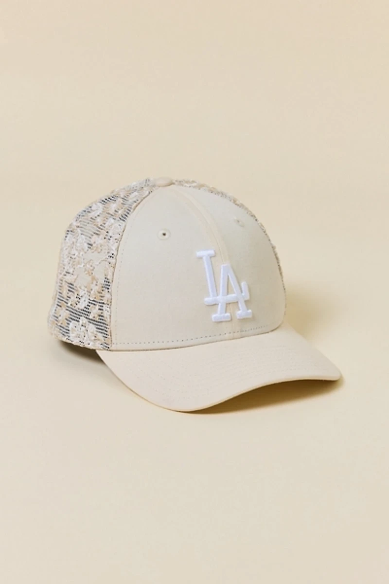New Era MLB Los Angeles Dodgers Lace Trucker Hat