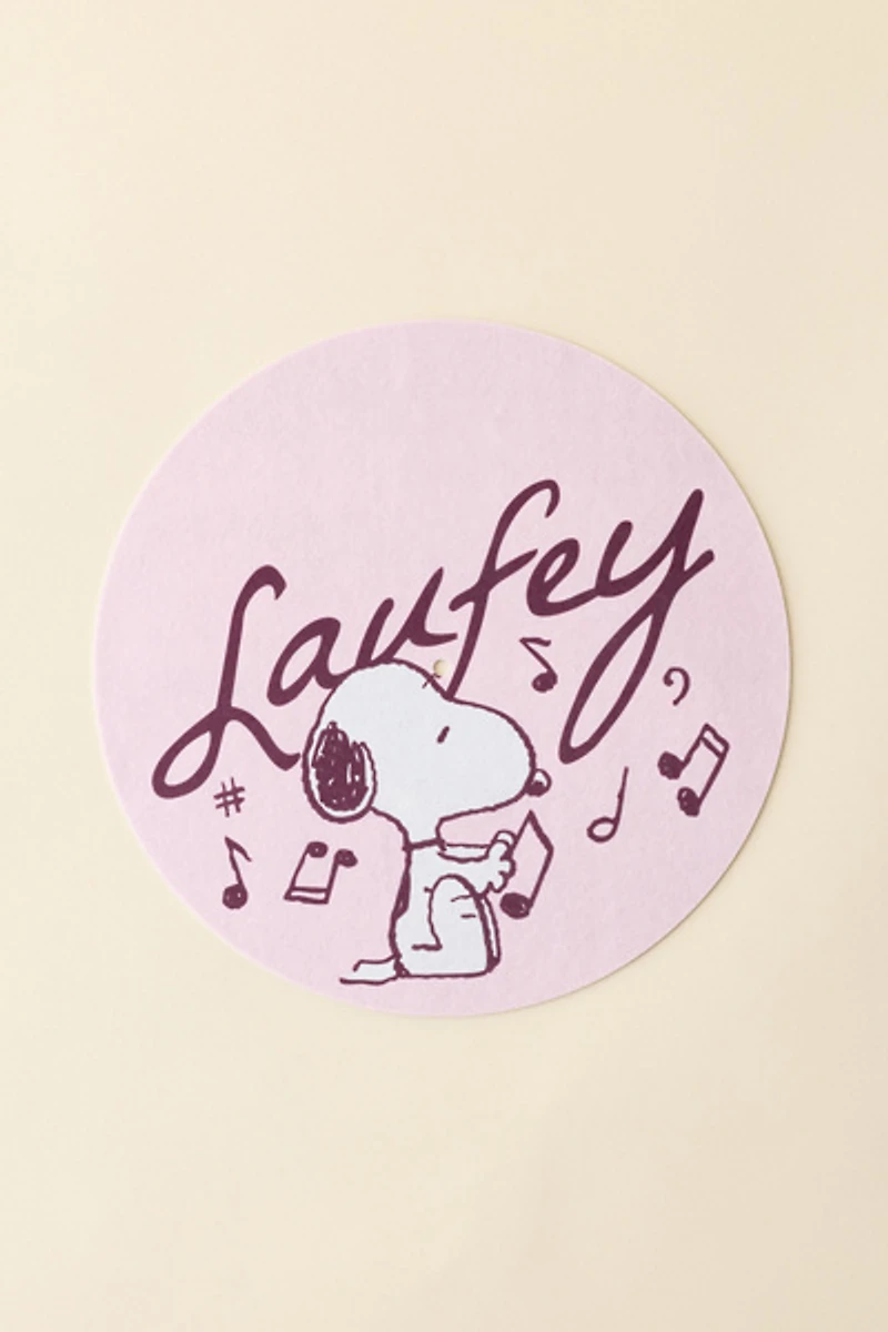 Laufey X Peanuts UO Exclusive Snoopy Turntable Slipmat